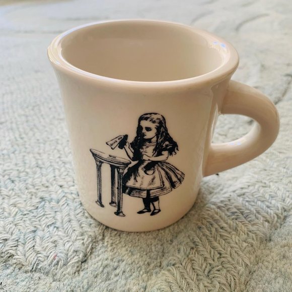 Alice in Wonderland Drink Me Porcelain Rare Coffee Cup Mug - Picture 2 of 5